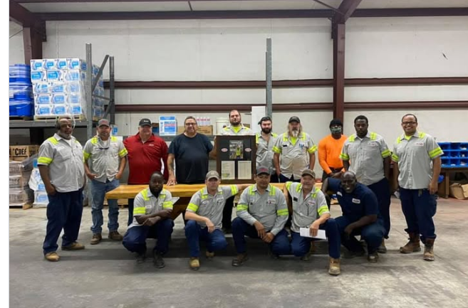 Ryland Environmental team at a safety meeting